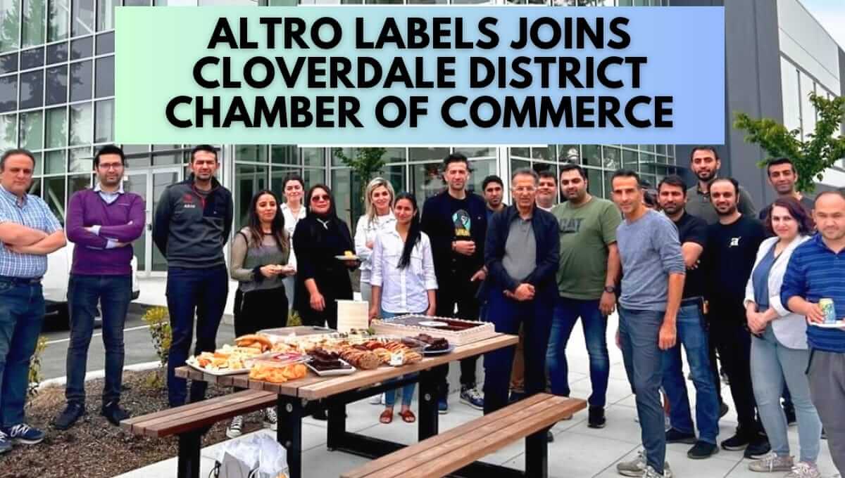 Altro Labels joins The Cloverdale District Chamber Of Commerce